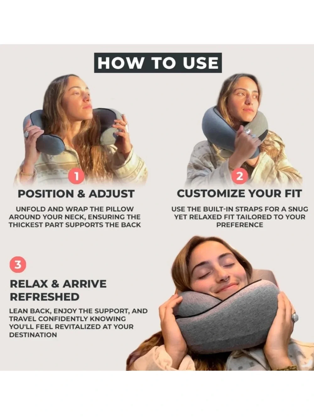 Neck Travel Pillow Memory Foam Neck Pillow